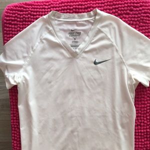 Nike pro combat dri fit fitted active work out top